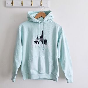 U.S. Apparel Orlando Florida Mint Green Hoodie Sweatshirt Pullover Castle Graph